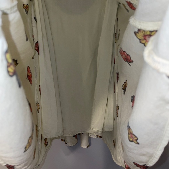 EUC Kimchi Blue x Urban Outfitters Floral Fields Flutter-Sleeve Dress Size XS - Picture 7 of 11